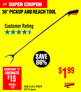 View 36 in. Pickup and Reach Tool