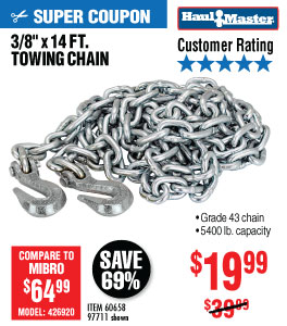 View 3/8 in. x 14 ft. Grade 43 Towing Chain