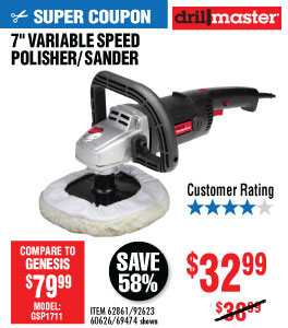 View 7 in. 10 Amp Variable Speed Polisher
