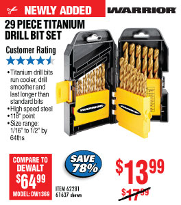 View Titanium Drill Bit Set 29 Pc