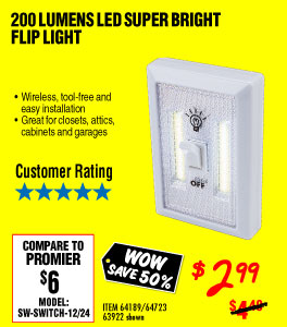 Dimmable LED Super Bright Light Switch