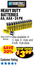 AA Heavy Duty Batteries 24 Pk