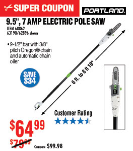 9.5 In. 7 Amp Electric Pole Saw