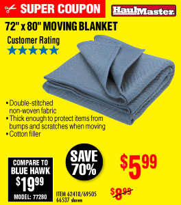 72 in. x 80 in. Moving Blanket