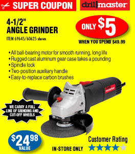 4-1/2 in. 4.3 Amp Angle Grinder
