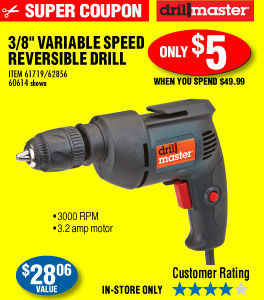 3/8 in. Variable Speed Reversible Drill