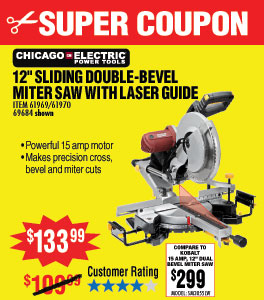 12 in. Double-Bevel Sliding Compound Miter Saw With Laser Guide System