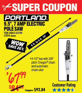 9.5 In. 7 Amp Electric Pole Saw