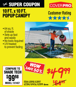 View 10 Ft. X 10 Ft. Pop-Up Canopy