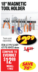 View 18 In. Magnetic Tool Holder