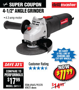 View 4-1/2 in. 4.3 Amp Angle Grinder