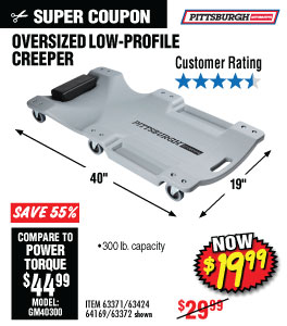 View 40 in. 300 lbs. Capacity Low-Profile Creeper