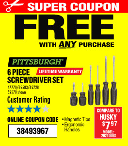6 Pc Screwdriver Set