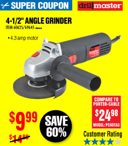 4-1/2 in. 4.3 Amp Angle Grinder