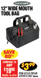 12 in. Wide Mouth Tool Bag