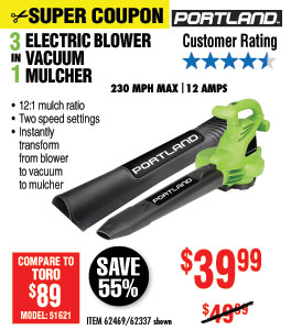 3-In-1 Electric Blower Vacuum Mulcher