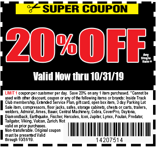 Harbor Freight Tools Coupon Database