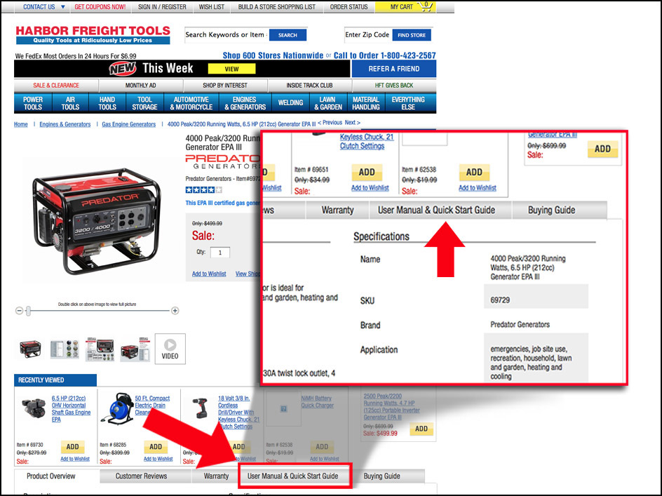 point of sales system at harbor freight tools