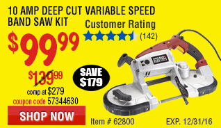 Harbor freight horizontal band saw coupon