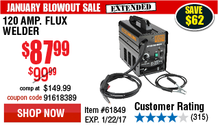 harbor freight flux welder