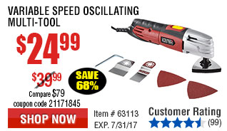 Variable Speed Oscillating Multi-Tool