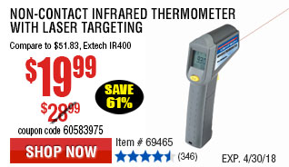 Non-Contact Infrared Thermometer with Laser Targeting