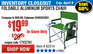 Foldable Aluminum Sports Chair