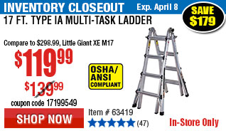 17 Ft. Type IA Multi-Task Ladder