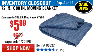 72 in. x 80 in. Moving Blanket