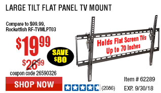 Large Tilt Flat Panel TV Mount