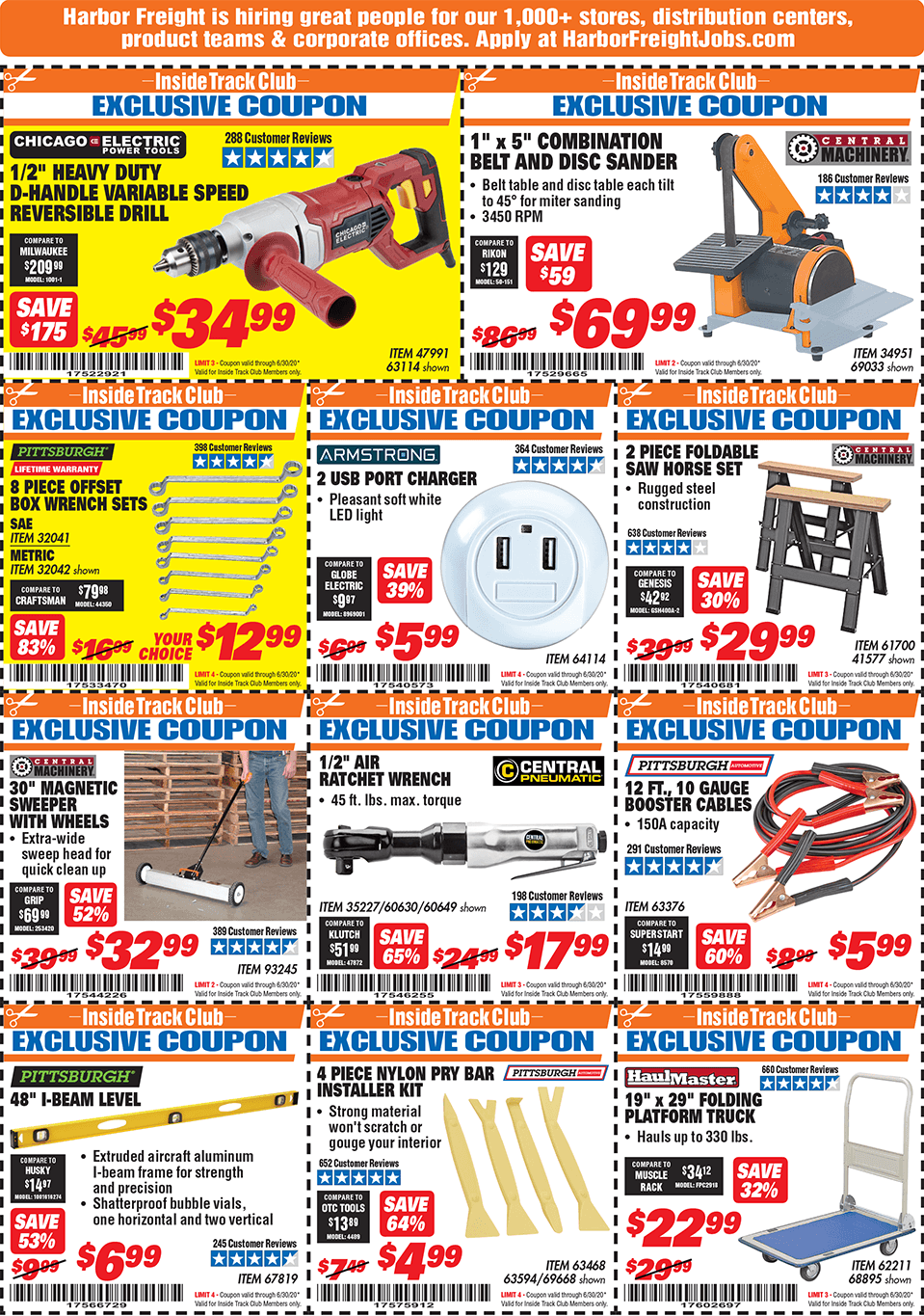Harbor Freight Tools Coupon Database Inside Track Club Monthly Archives
