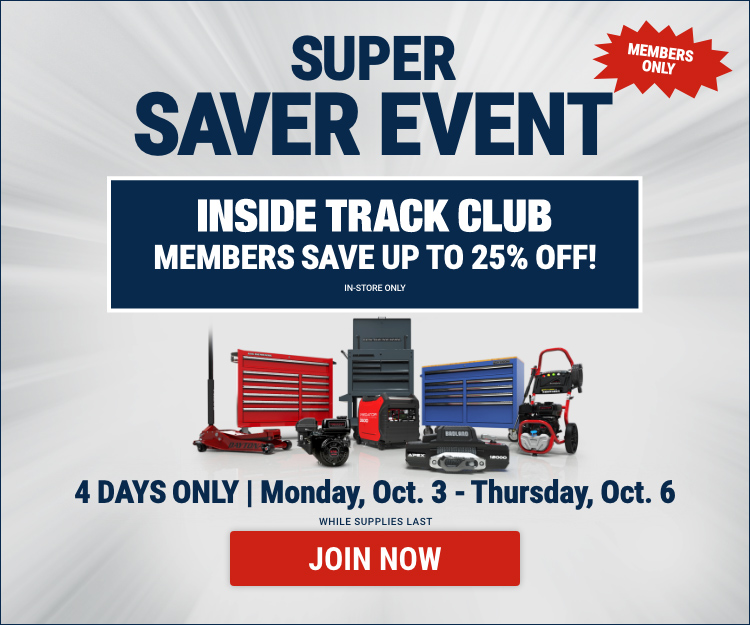 Super Saver Event - October 3 Thru October 6 - Join Now