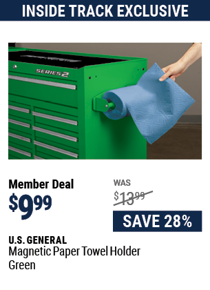 Magnetic Paper Towel Holder, Green