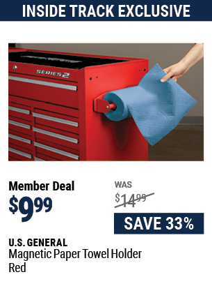 Magnetic Paper Towel Holder, Red