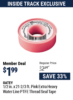 1/2 in. x 21-2/3 ft. Pink Extra Heavy Water Line PTFE Thread Seal Tape