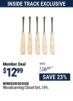 Woodcarving Chisel Set, 5 Pc.