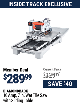 10 Amp 7 in. Wet Tile Saw with Sliding Table