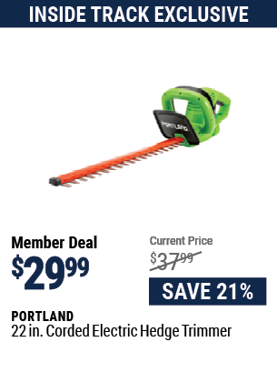 22 in. Corded Electric Hedge Trimmer