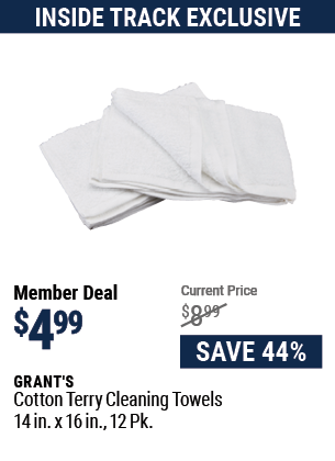 Cotton Terry Cleaning Towel 14 in. x 16 in., 12 Pk.
