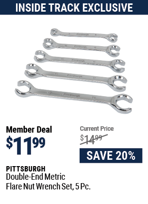 Double-End Metric Flare Nut Wrench Set, 5 Pc.