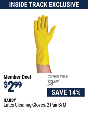 Latex Cleaning Gloves, 2 Pair S/M