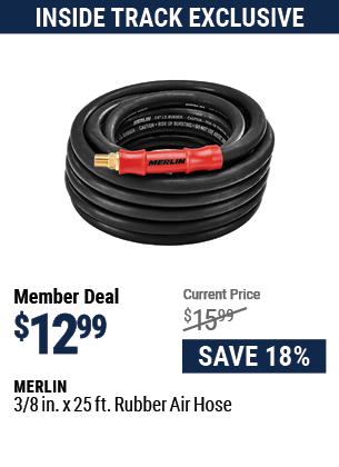 3/8 in. x 25 ft. Rubber Air Hose