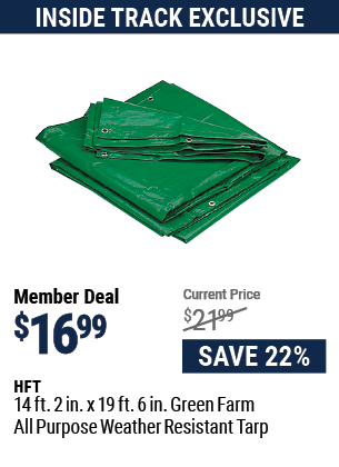 14 ft. 2 in. x 19 ft. 6 in. Green/Farm All Purpose/Weather Resistant Tarp
