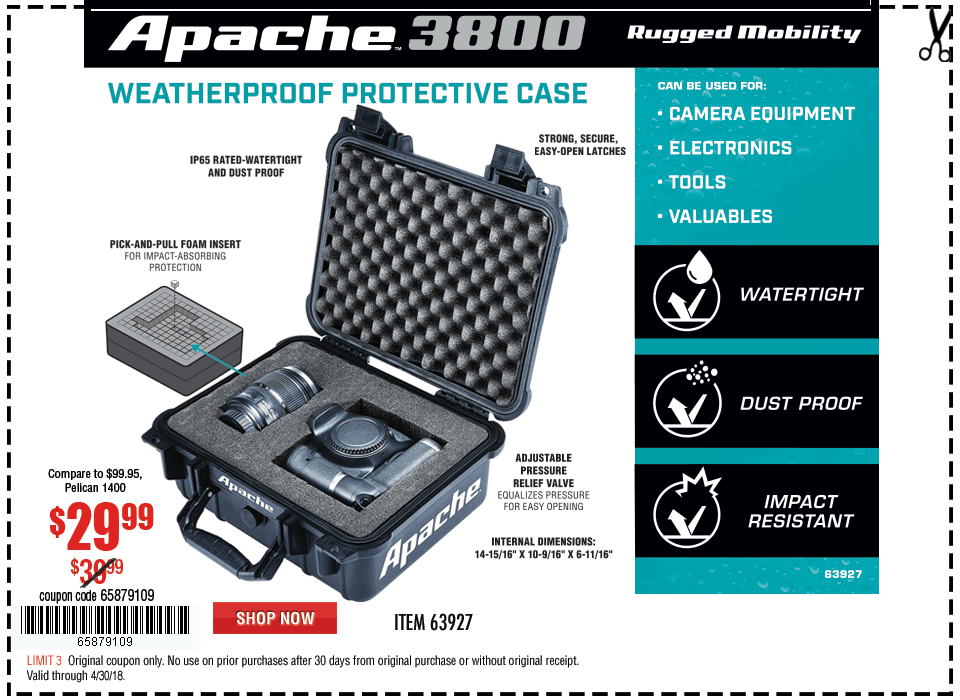 Picked up an Apache case from Harbor Freight tonight and set this up