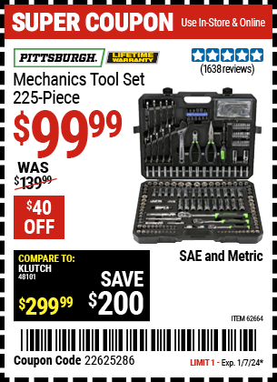 U.S. GENERAL JUNIOR Toy Workbench for $21.99 – Harbor Freight Coupons