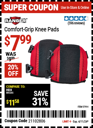 Comfort Grip Knee Pads