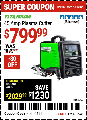 45 Amp Plasma Cutter
