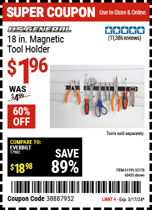 Hardware tools store coupon