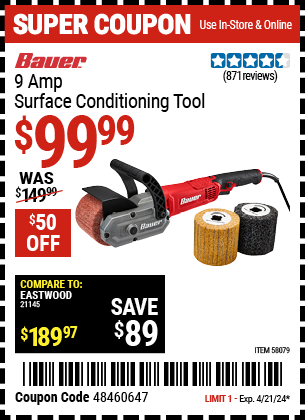 9 Amp Surface Conditioning Tool