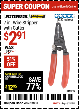 7 in. Wire Stripper with Cutter